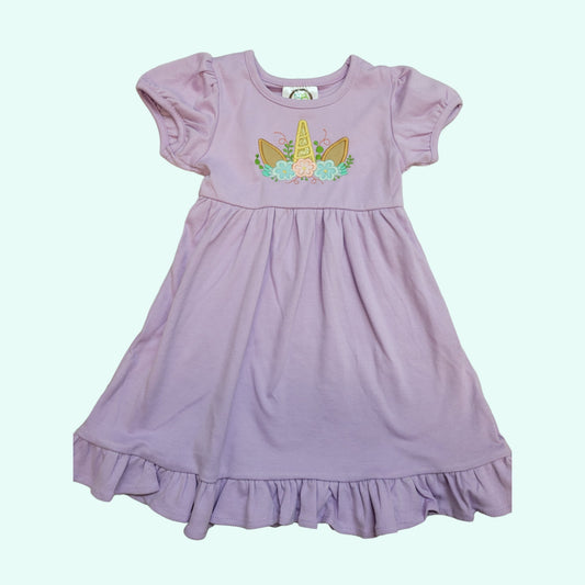 Unicorn Dress | Toddler Purple Unicorn Birthday outfit | Toddler School Outfit | First  Birthday Dress