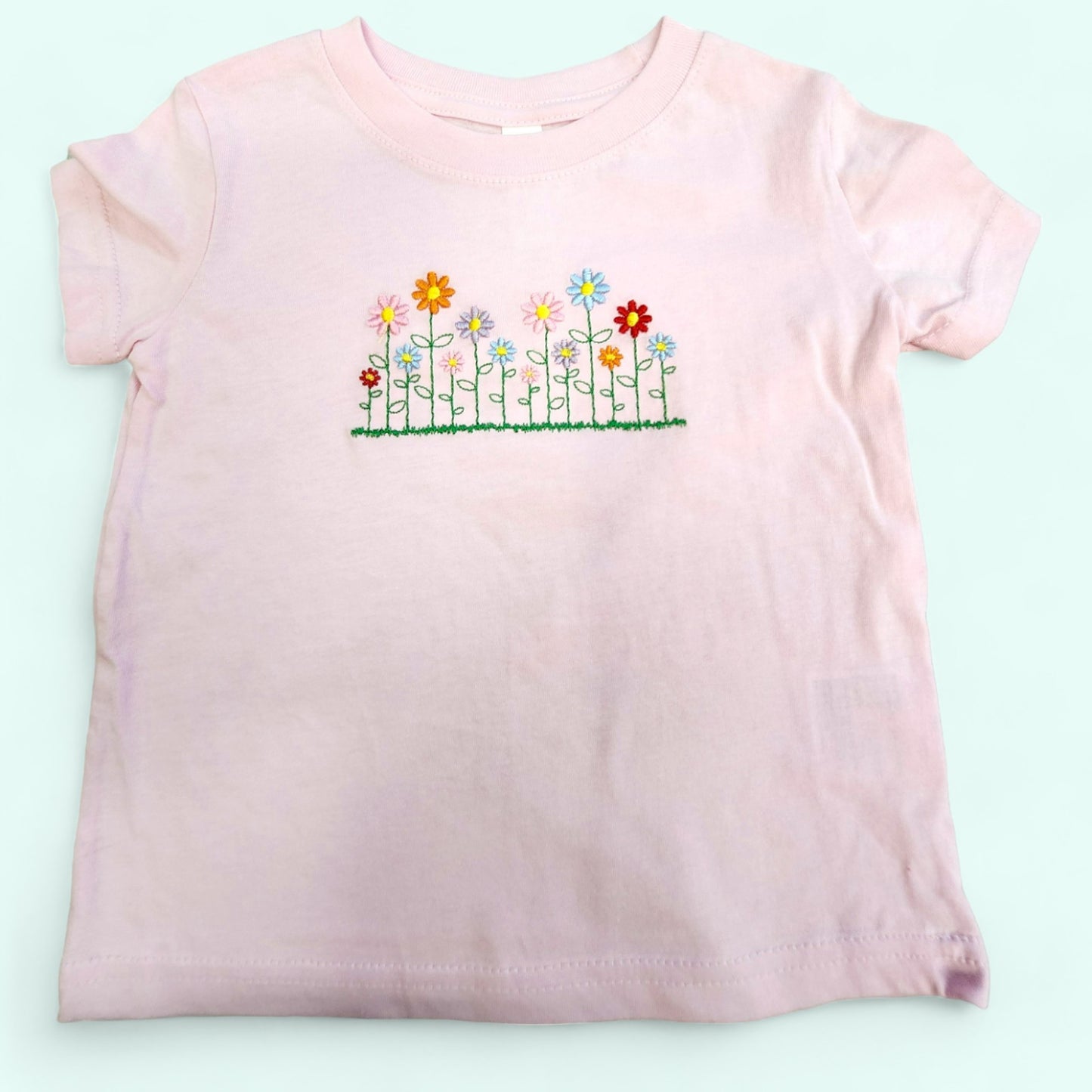 Wild flowers baby girl shirt, Toddler wild flowers pink shirt, Personalized girls flower shirt, Girls shirts