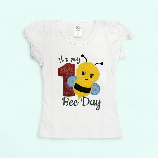 First Bee Birthday | Birthday Girl Bee One Shirt | First Bee Birthday Girls T-Shirt