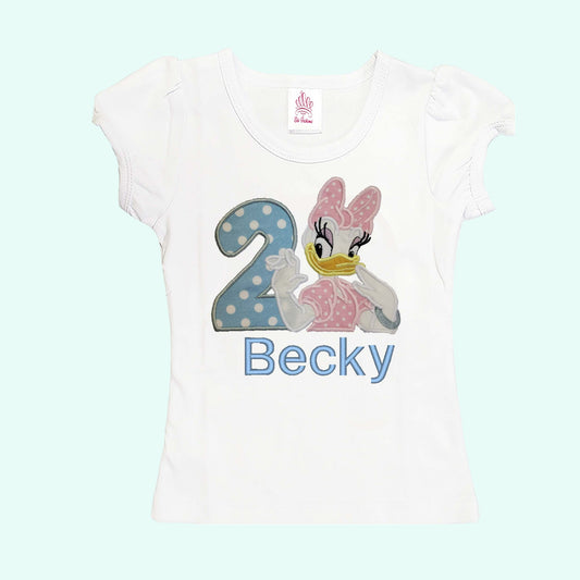 Daisy Duck birthday shirt | Personalized Daisy girls shirt | Girls shirts | Girls personalized shirts | Siblings girls shirts