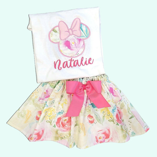 First Birthday Minnie Outfit, Toddler Minnie Personalized , Birthday Personalized Girls Outfits