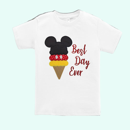 Best Day Ever Shirt | Ice Cream Mickey Birthday Shirt |  Mickey Toddler T-Shirt | Boys T-Shirt