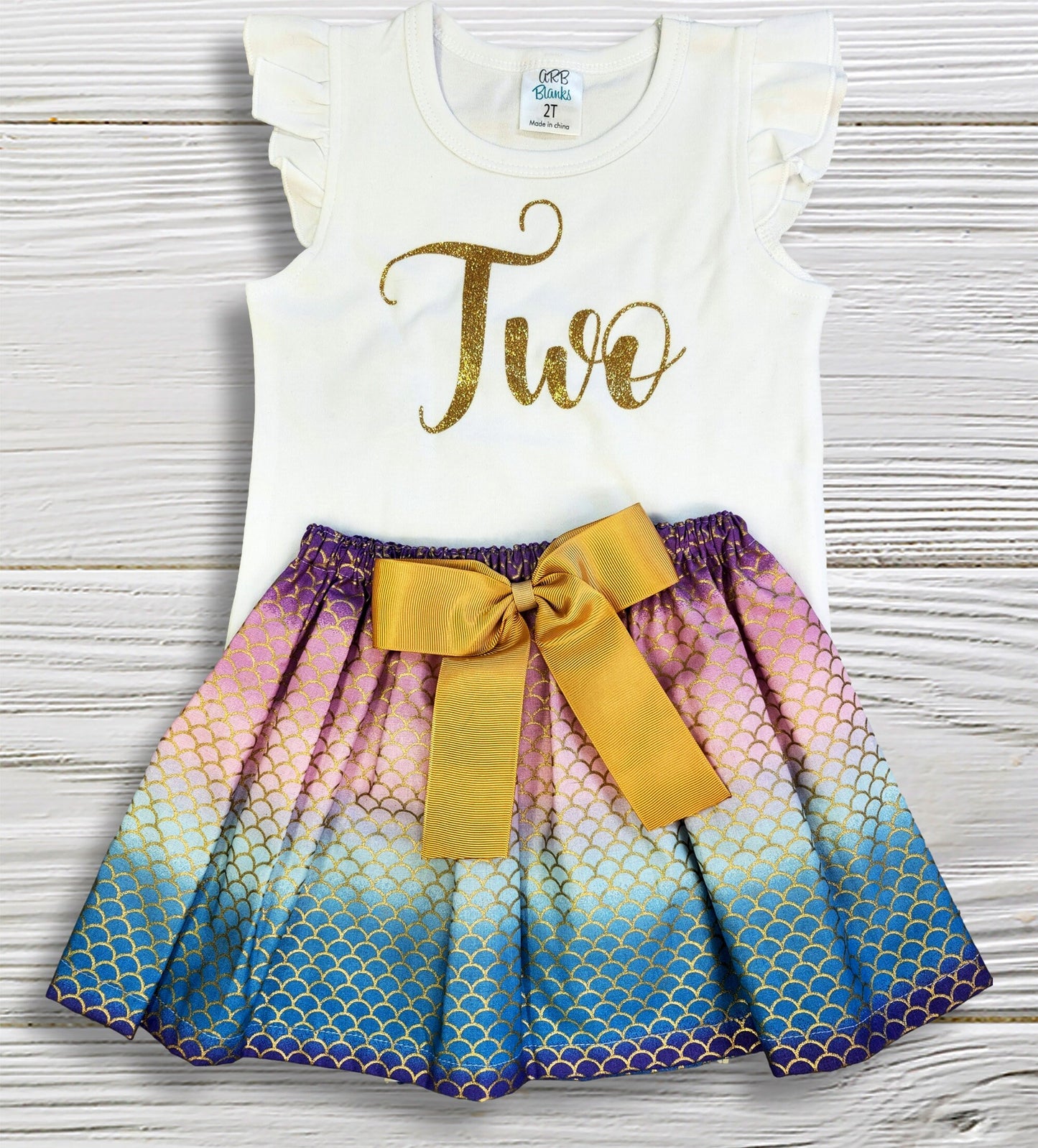 Second birthday girl outfit, Glitter age outfit, Skirt ruffle shirt outfit, Birthday toddler outfit, Skirt Shirt outfit
